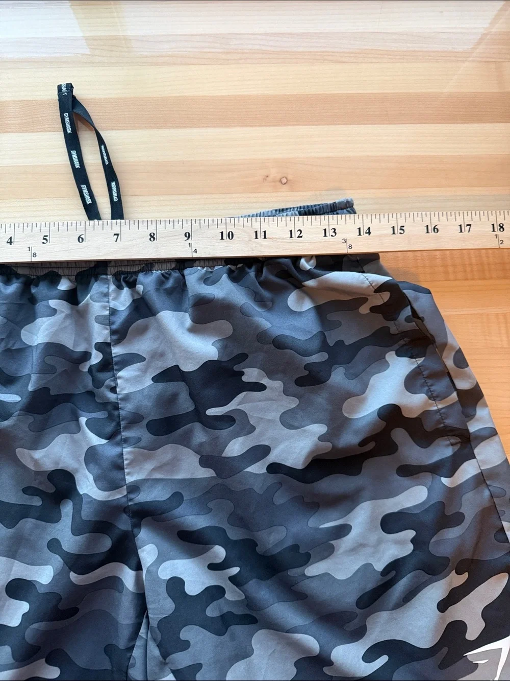 Gymshark Gray & Black Camo Training Shorts